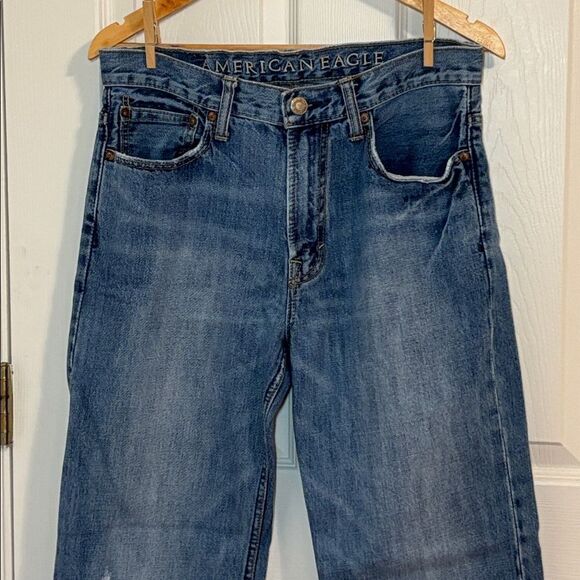 American Eagle Y2K Men’s Low Loose Blue Jeans, 29 x 30 - Picture 2 of 8
